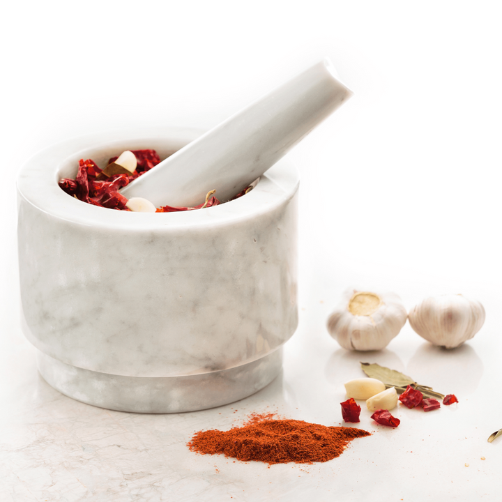 Marble Mortar & Pestle - chefmay.com