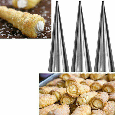 Baking Cones Stainless Steel ( 6 pieces )