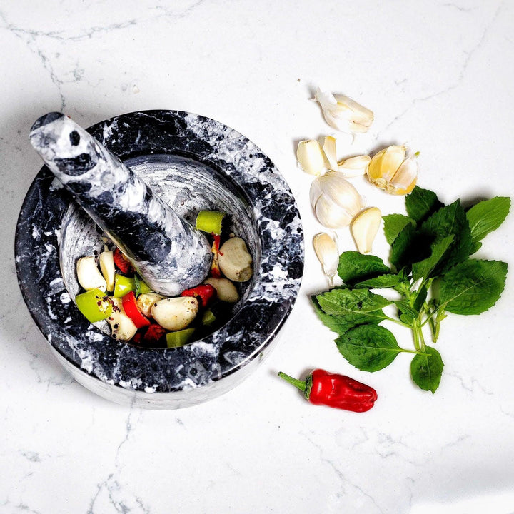 Marble Mortar & Pestle - Chef May Shop