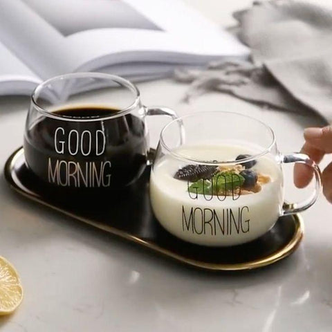 Good Morning Glass Mug