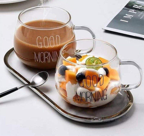 Good Morning Glass Mug