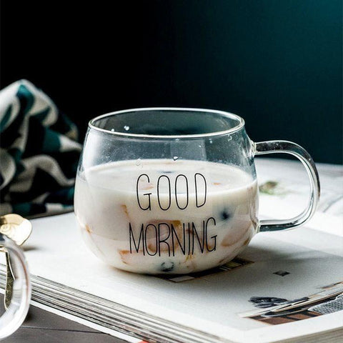 Good Morning Glass Mug