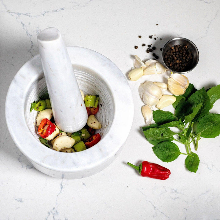 Marble Mortar & Pestle - Chef May Shop